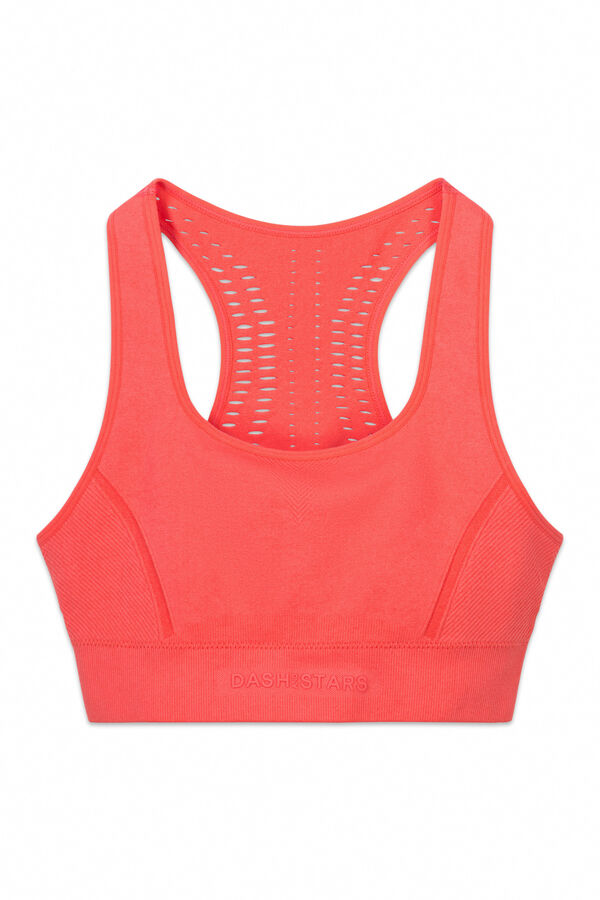 Dash and Stars Soutien desportivo SEAMLESS COMFORT p&ecirc;ssego vermelho