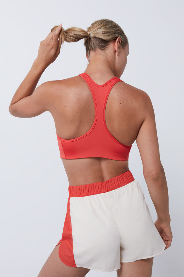 Dash and Stars Sujetador deportivo rojo 4D Stretch rojo