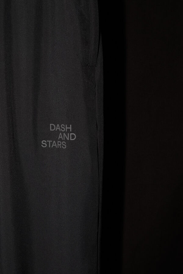 Dash and Stars Cal&ccedil;as jogger pretas preto