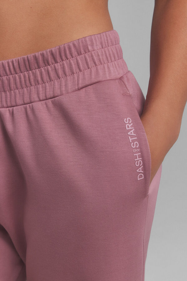 Dash and Stars Cal&ccedil;a largas retas rosa soft touch rosa