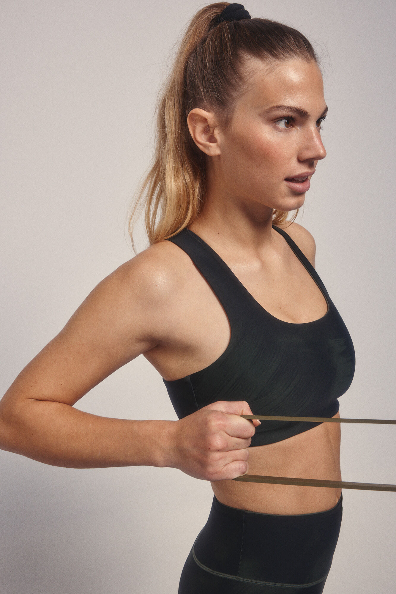 Dash and Stars Sujetador deportivo 4D STRECH estampado verde