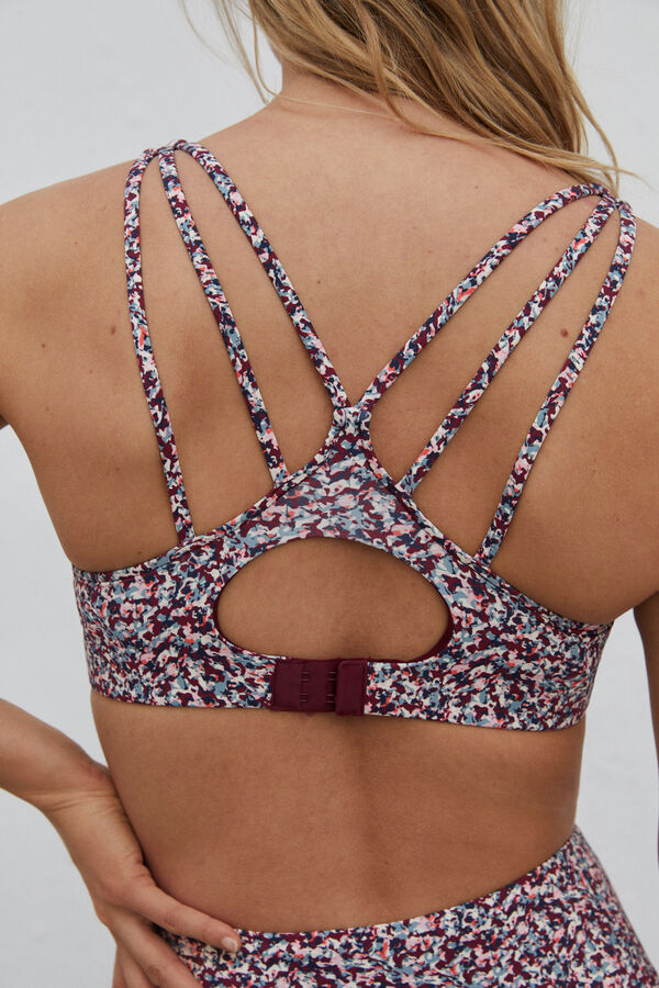 Dash and Stars Soutien desportivo multicolorido 4D Stretch impress&atilde;o