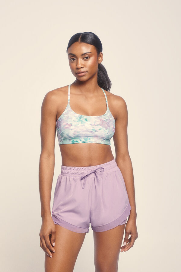 Dash and Stars Cal&ccedil;&otilde;es de malha lil&aacute;s ultra leve rosa