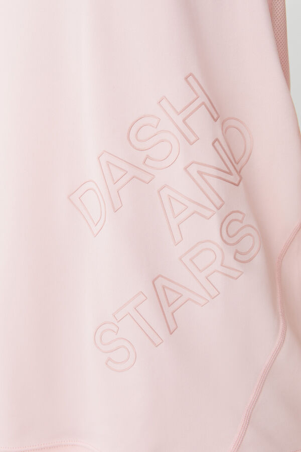 Dash and Stars Camisola de alças transpirável rosa rosa