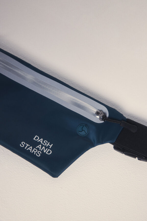 Dash and Stars Bolsa de cintura t&eacute;cnica azul azul