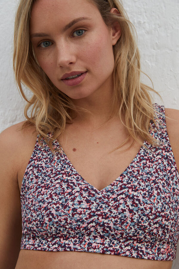 Dash and Stars Soutien desportivo multicolorido 4D Stretch impress&atilde;o