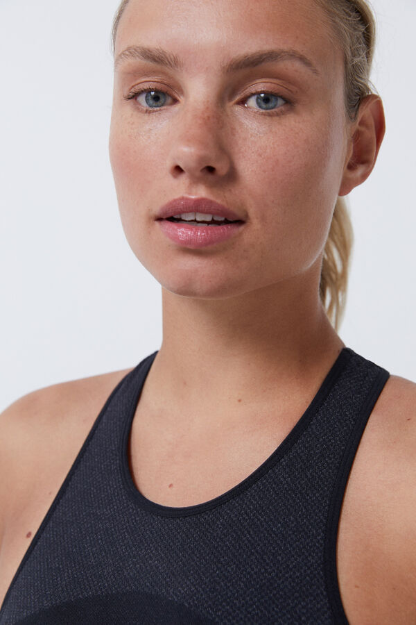 Dash and Stars Soutien desportivo preto Seamless Fit preto