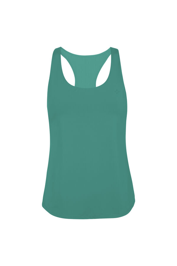 Dash and Stars Camiseta mangas justa verde verde