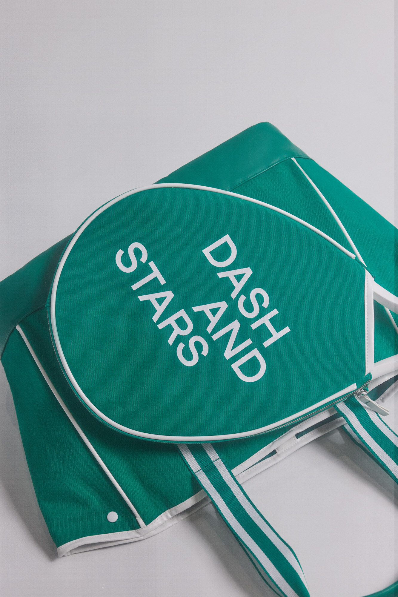 Dash and Stars Bolso tote p&aacute;del verde