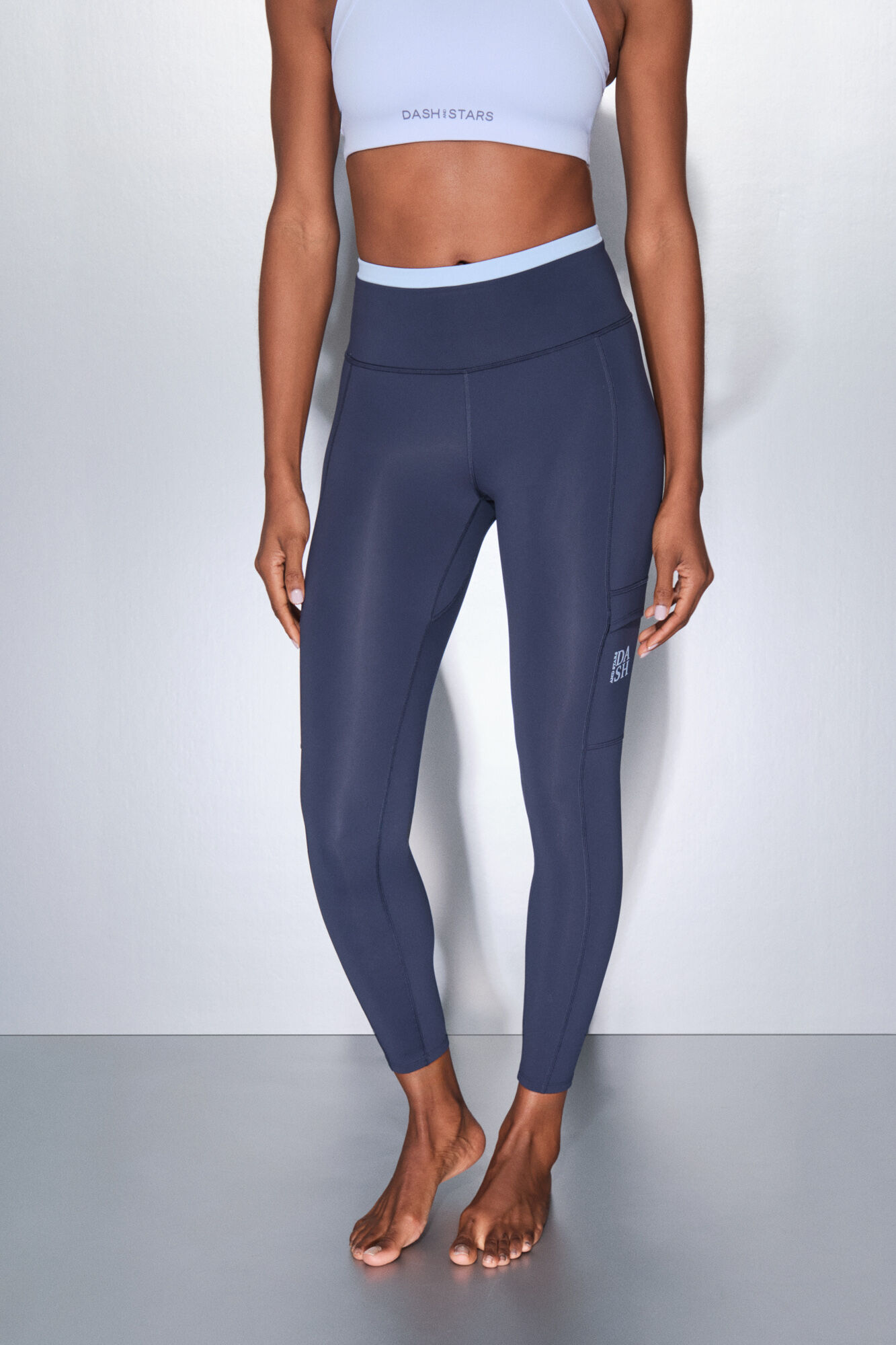 Dash and Stars Leggings THERMAL azul navy