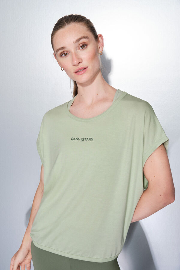 Dash and Stars T-shirt verde extrassuave verde