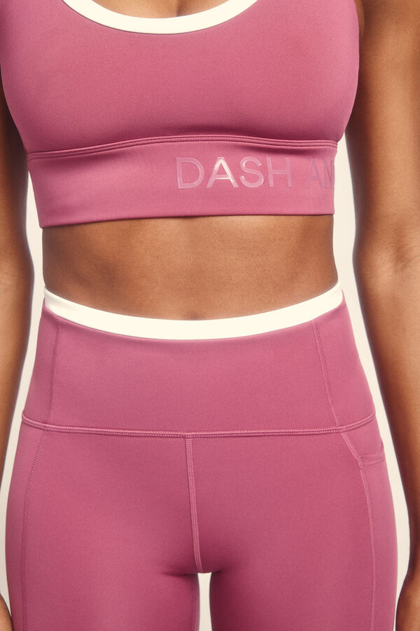 Dash and Stars Leggings de ciclismo 4D STRETCH rosa rosa