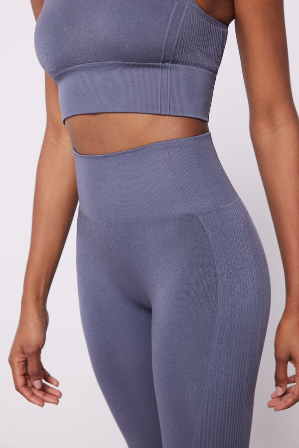 Dash and Stars Leggings grises Seamless Comfort gris
