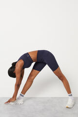 Dash and Stars Malhas ciclista cintura cruzada 4D Stretch azul