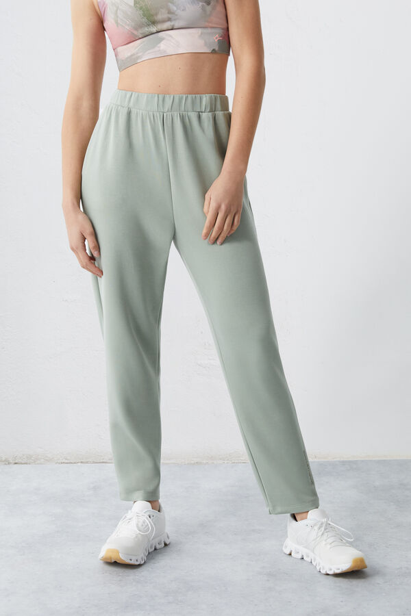 Dash and Stars Pantal&oacute;n jogger felpa soft verde beige