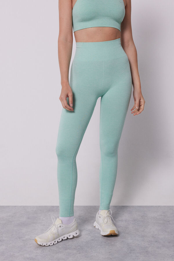 Dash and Stars Leggings menta Seamless Comfort verde