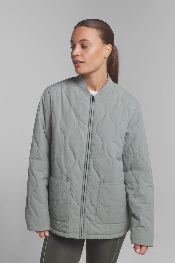 Dash and Stars Jaqueta t&eacute;cnica acolchoada c&aacute;qui verde