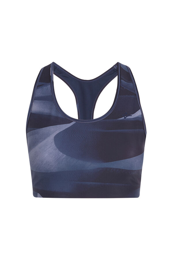 Dash and Stars Sujetador deportivo 4D STRETCH estampado azul azul