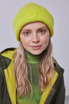 Dash and Stars Gorro tricot logo pistacho verde