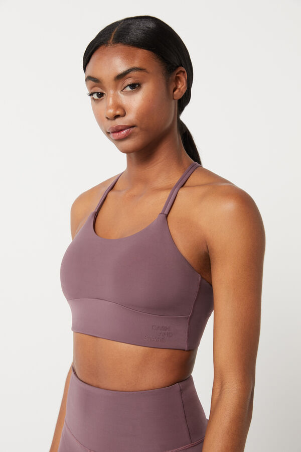 Dash and Stars Soutien desportivo roxo Collagen Feel rosa