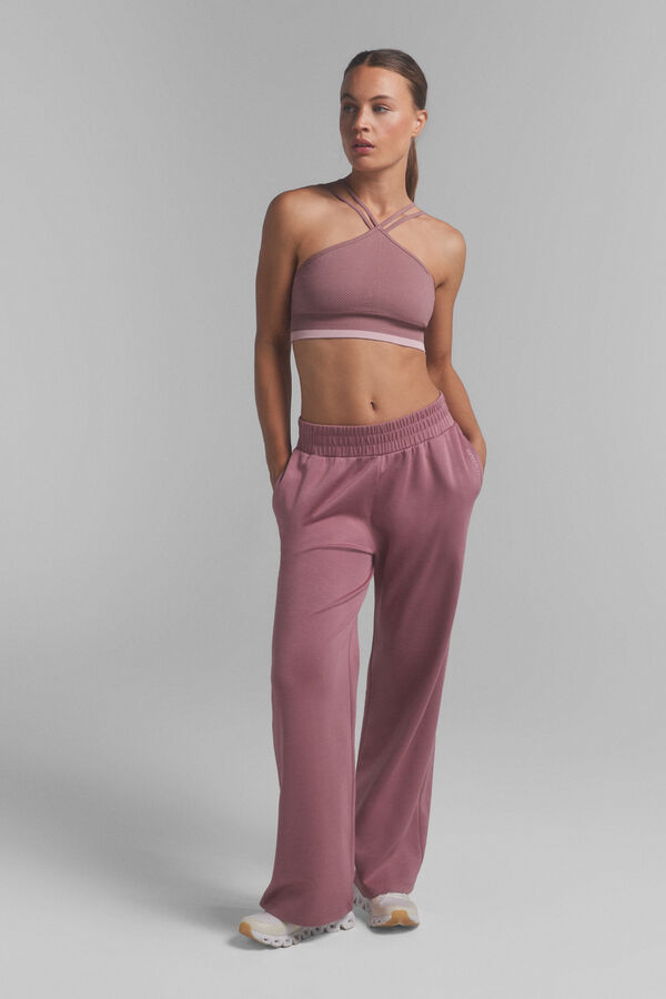 Dash and Stars Cal&ccedil;a largas retas rosa soft touch rosa
