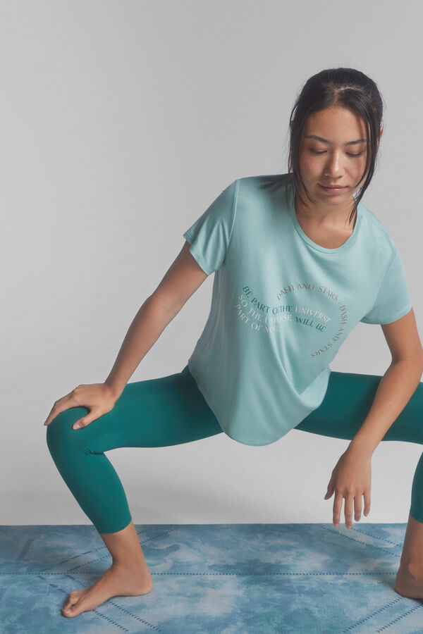 Dash and Stars Camisola fluente modal verde verde