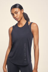 Dash and Stars Camiseta microfibra halter negra negro