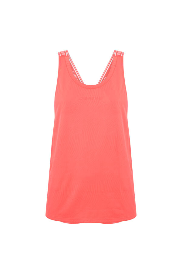 Dash and Stars Camiseta sin mangas halter roja rojo