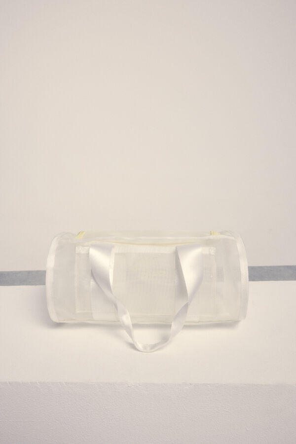 Dash and Stars Mala esportiva semitransparente "bowling" beige