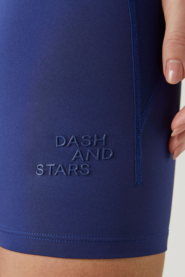 Dash and Stars Mallas ciclista azul oscuro 4D Stretch azul