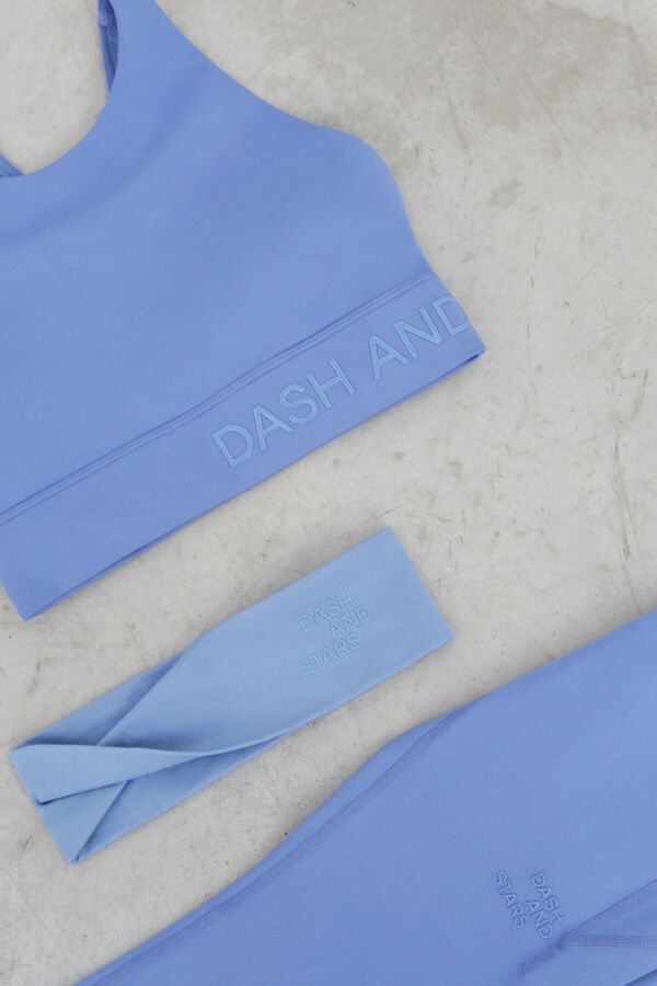 Dash and Stars Diadema elástico nó azul azul