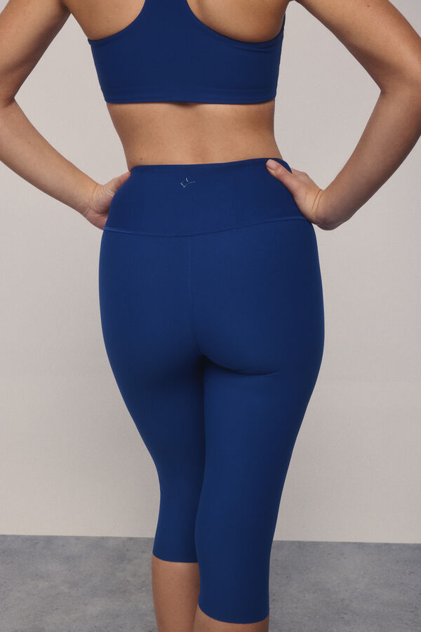 Dash and Stars Leggings com estampado azul 4D STRECH comprimento 3/4 azul