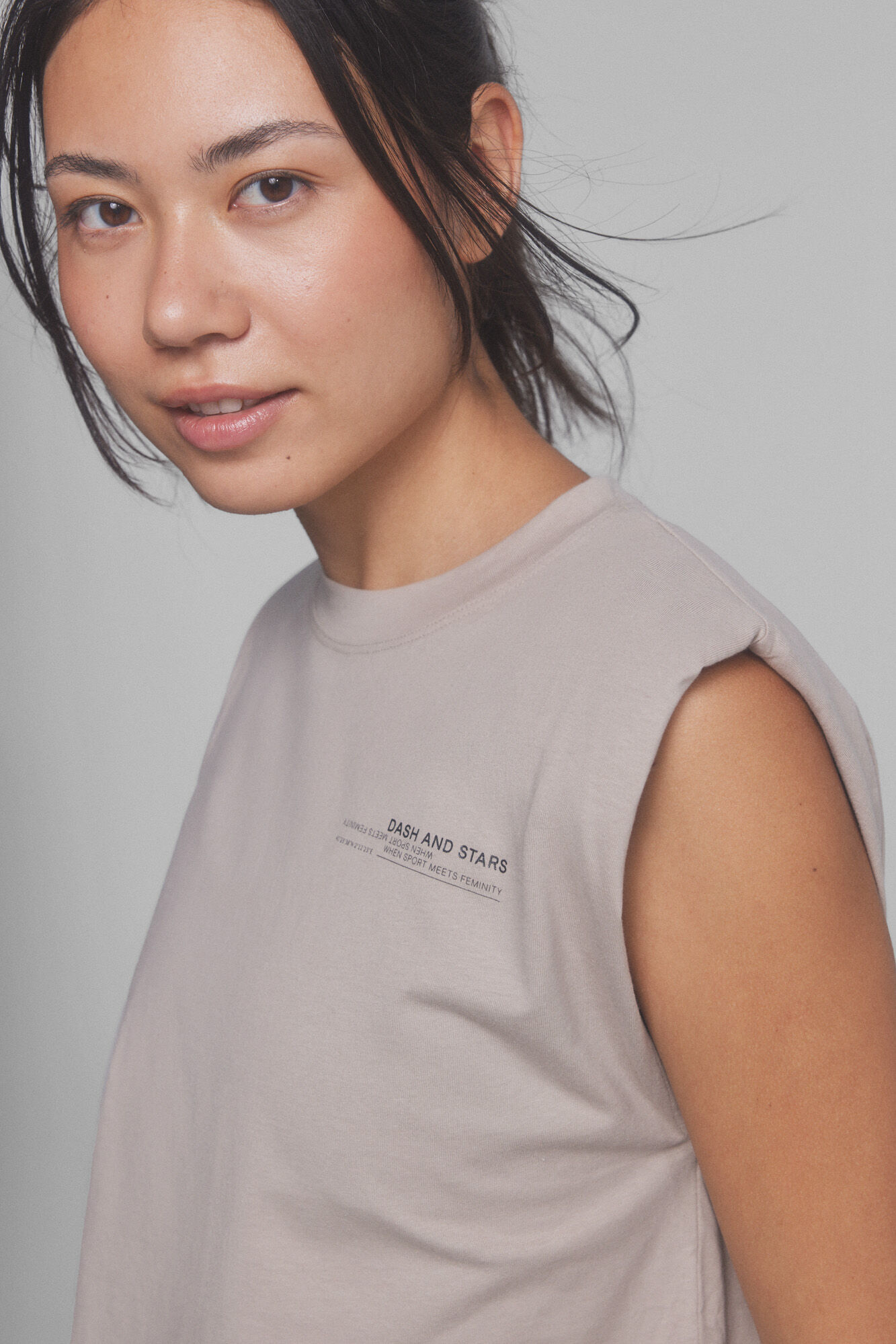 Dash and Stars Camiseta sin mangas con hombreras