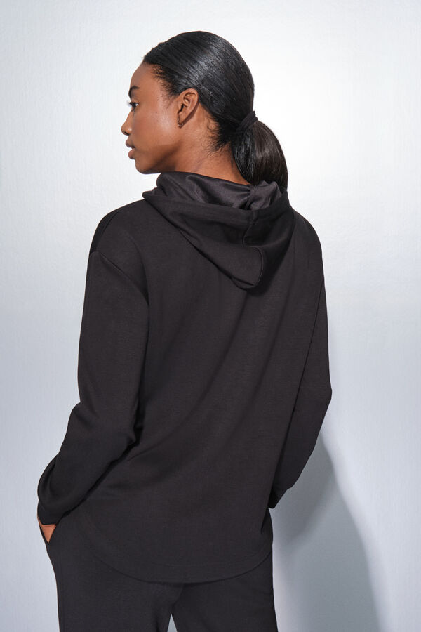 Dash and Stars Chaqueta negra cremallera  negro