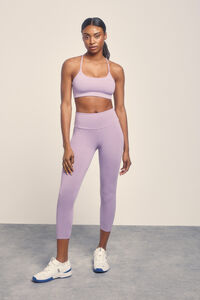 Dash and Stars Leggings crop lila