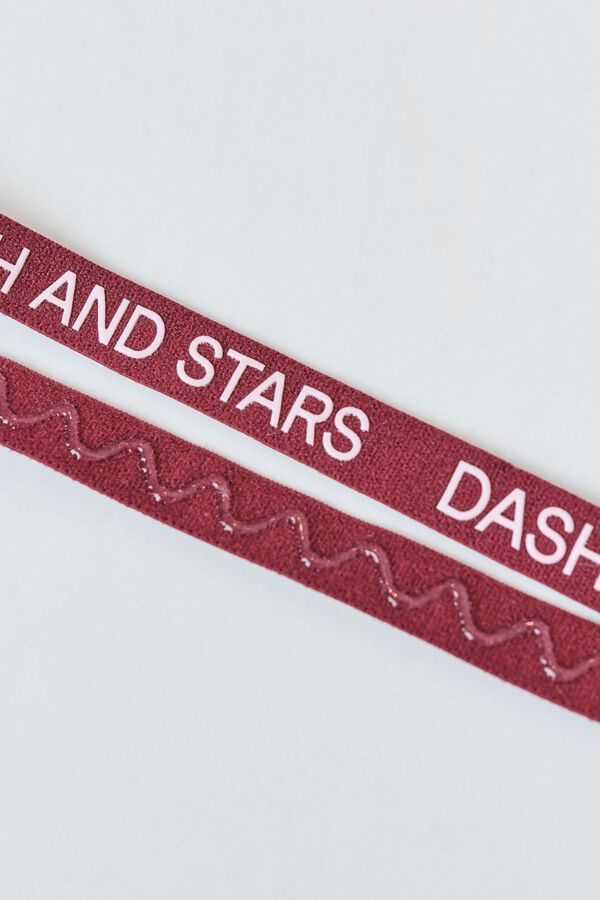 Dash and Stars Pack 3 diademas el&aacute;sticas logo verde