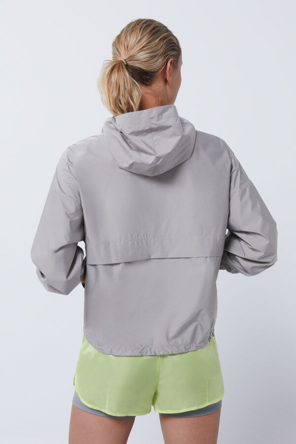 Dash and Stars Chaqueta canguro wind resistant gris