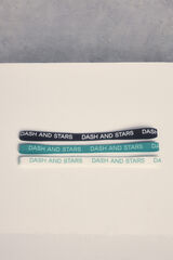 Dash and Stars Pacote de 3 faixas de cabelo impressão