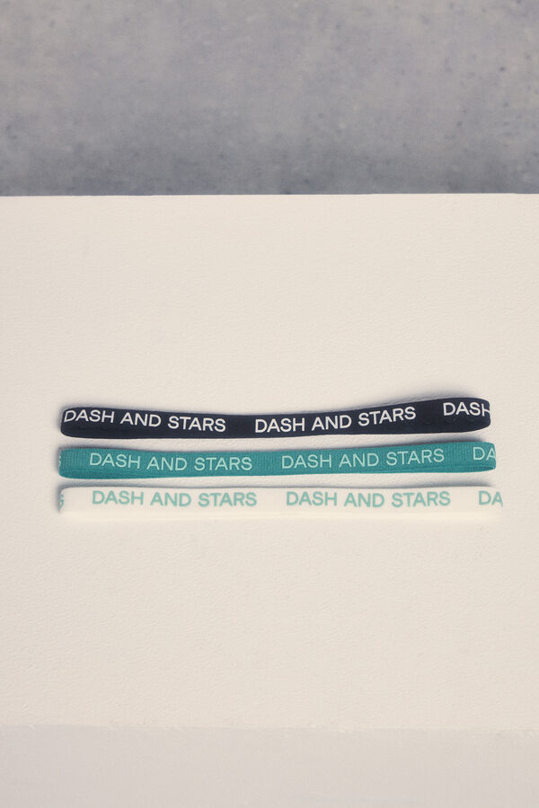 Dash and Stars Pacote de 3 faixas de cabelo impressão