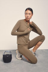 Dash and Stars Casaco cáqui com fecho-éclair impressão