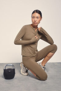 Dash and Stars Casaco cáqui com fecho-éclair