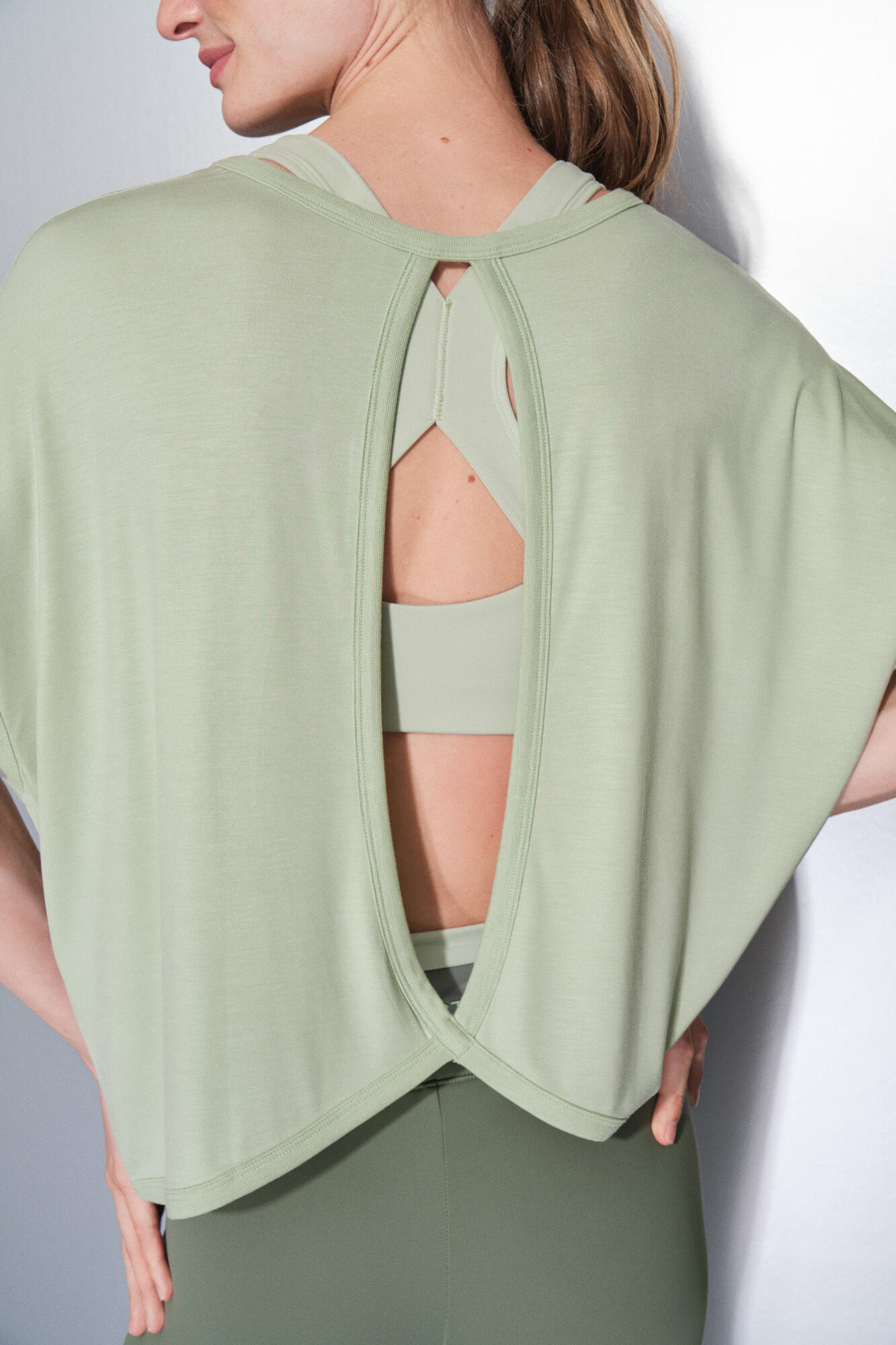 Dash and Stars Camiseta tejido extra suave verde