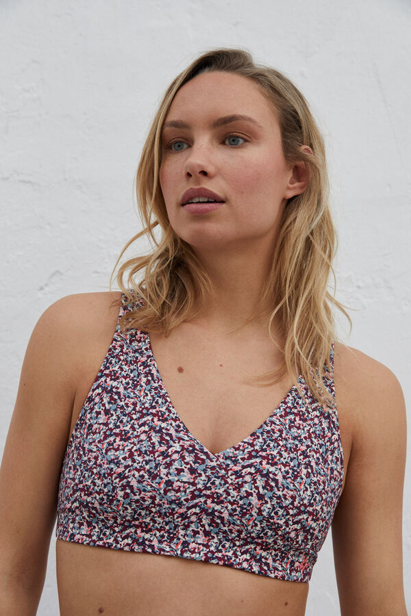 Dash and Stars Soutien desportivo multicolorido 4D Stretch impress&atilde;o