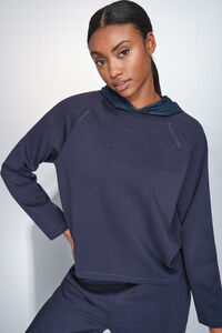 Dash and Stars Sudadera tacto suave azul oscuro