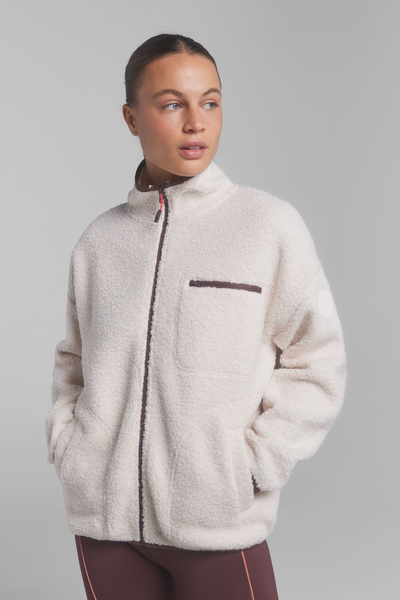 Dash and Stars Casaco de l&atilde; bege