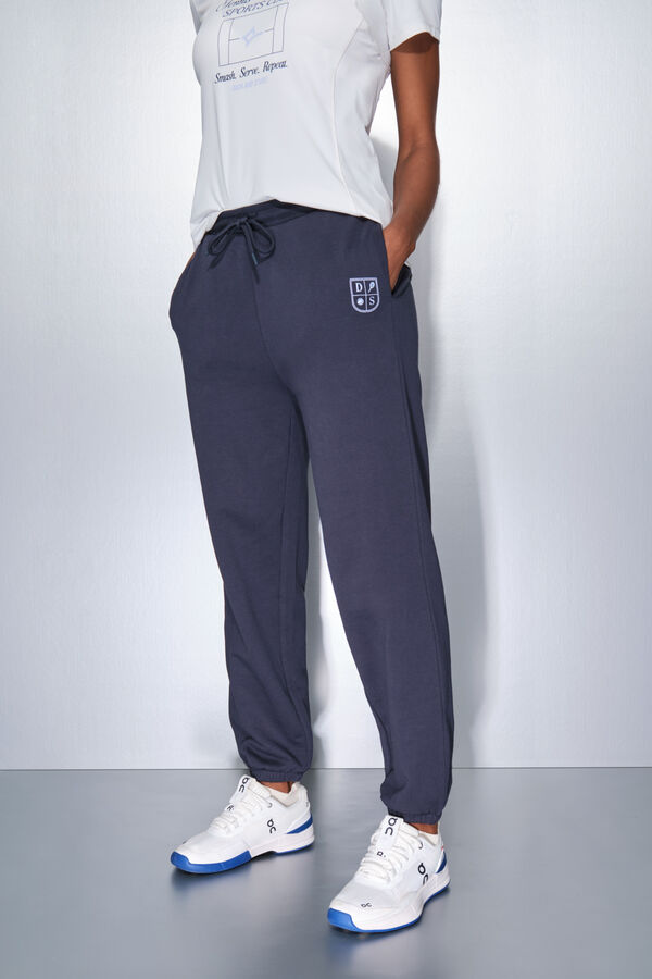 Dash and Stars Pantal&oacute;n largo algod&oacute;n jogger azul