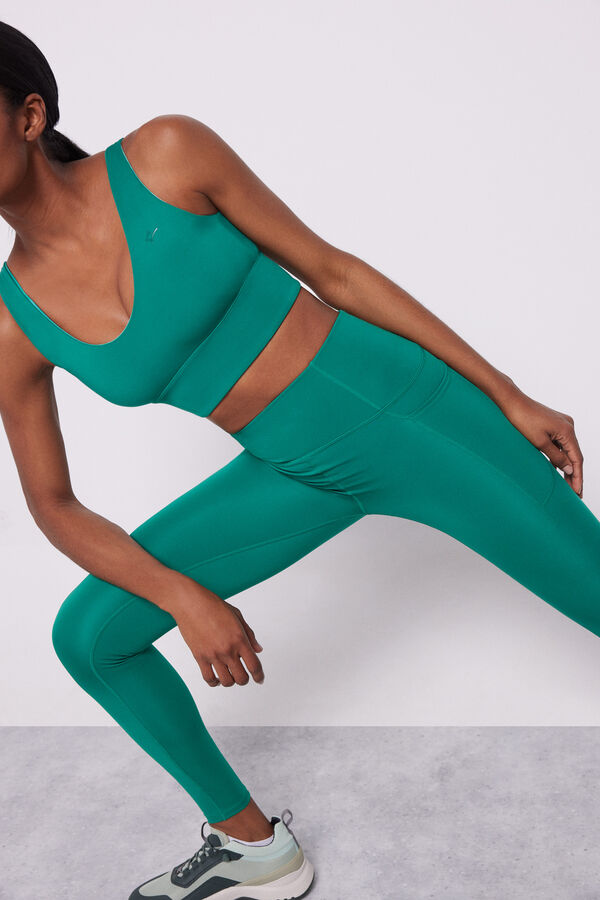 Dash and Stars Leggings verdes 4D Stretch verde