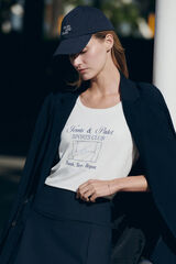 Dash and Stars T-shirt branca de manga curta branco