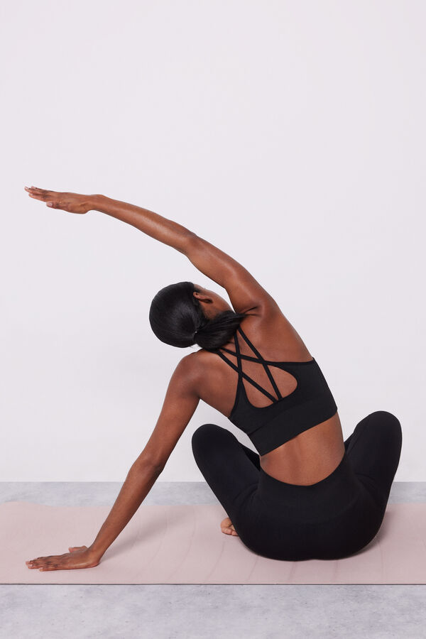 Dash and Stars Soutien desportivo preto Seamless Comfort preto