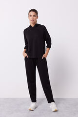Dash and Stars Pantal&oacute;n jogger tacto suave negro negro